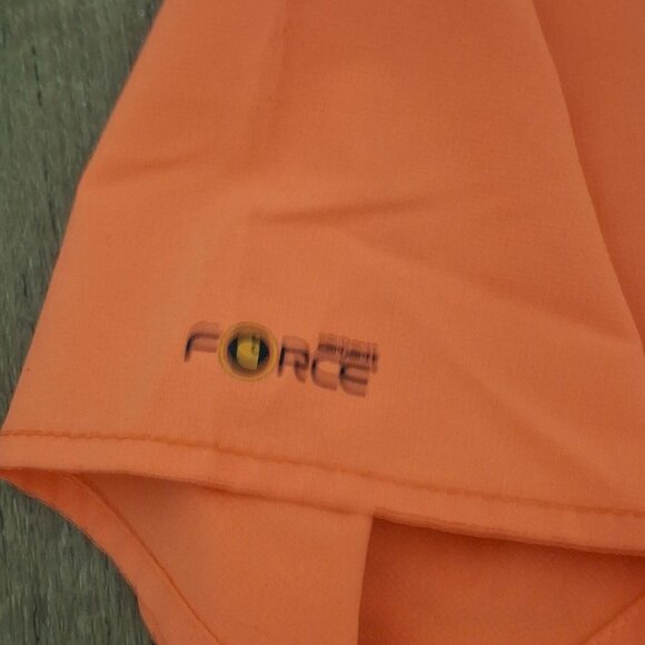 Carhartt Womens Orange V-Neck Smart Force Scrub Top With Pockets Size M - Picture 6 of 8